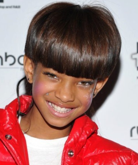 Willow Smith Hairstyles: Sweet Mushroom Shaped Haircut